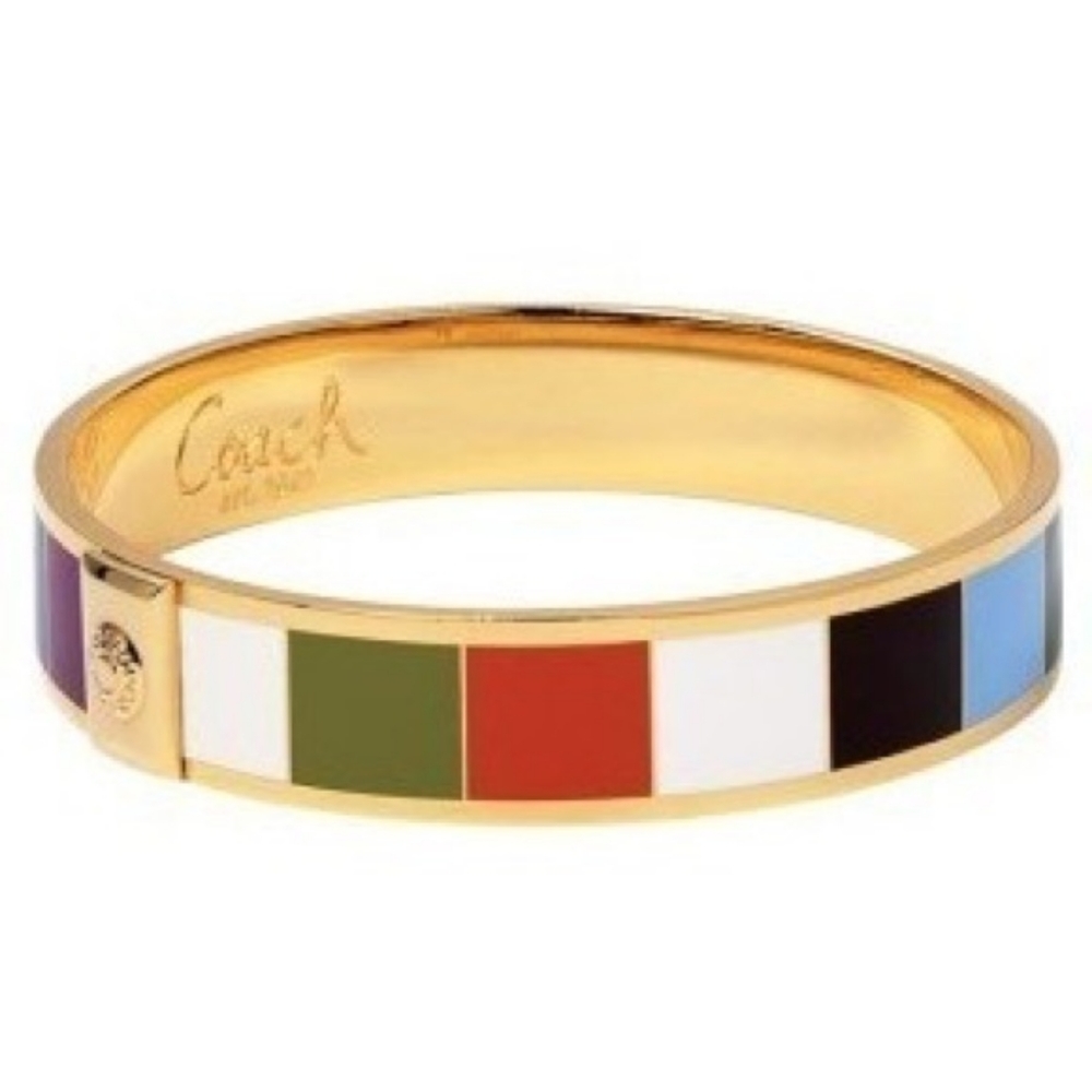 CoachHalf Inch Legacy Stripe Bangle Bracelet - Picture 2 of 8
